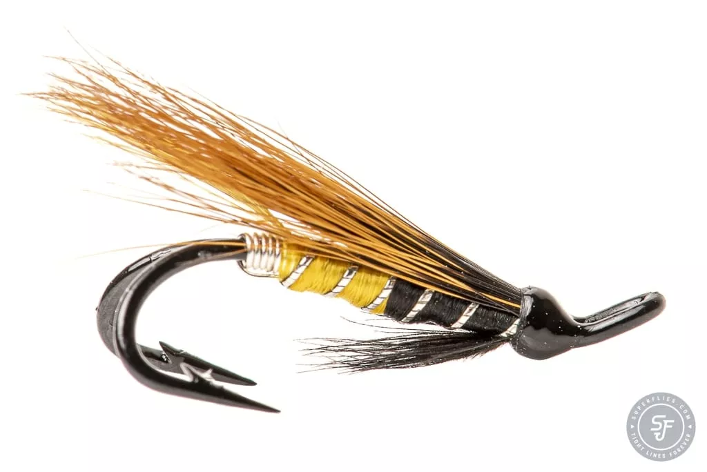 Jeannie salmon fly in double hook