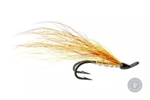 Mickey Finn Salmon fly on double hook