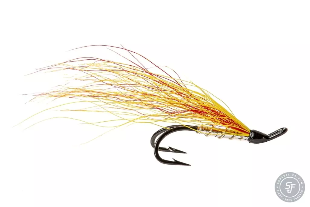 Mickey Finn Salmon fly on double hook