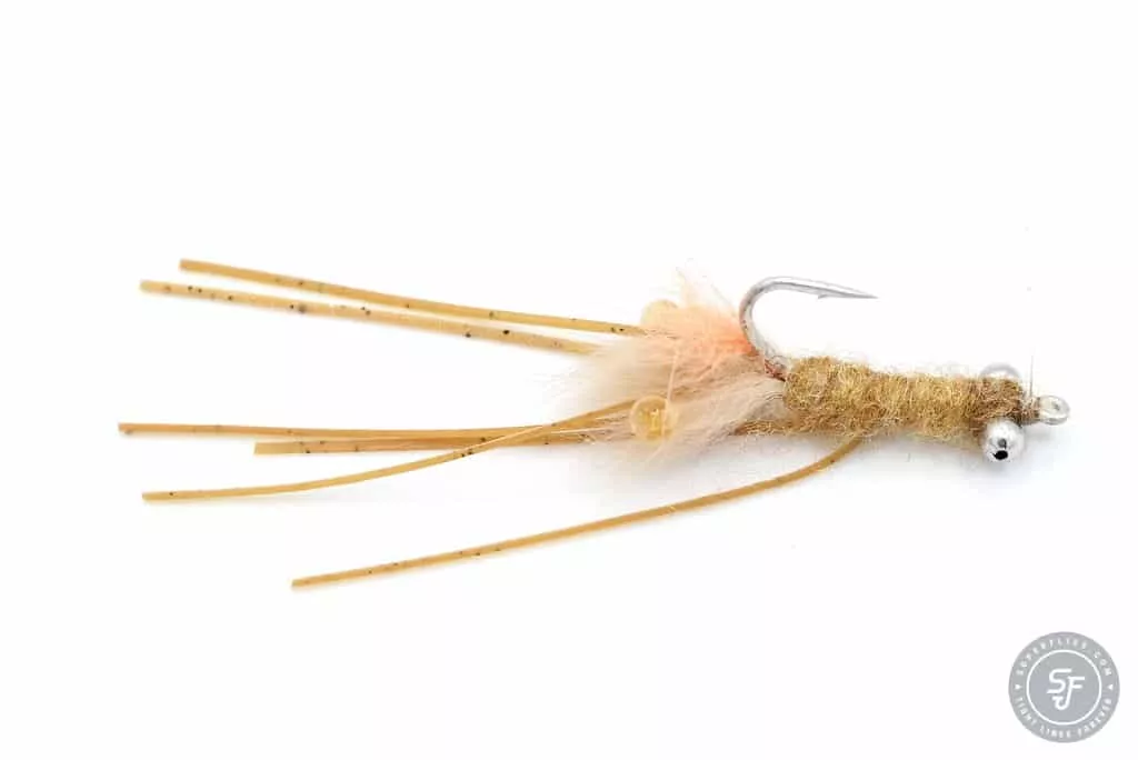 Orange Bearded Mantis shrimp Saltwater fly