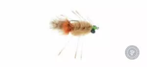 Tan crab fly for permit and bonefish