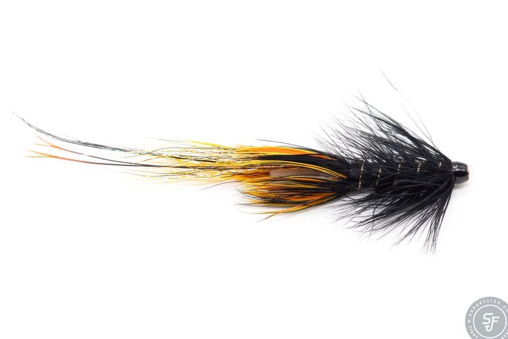 Pot Belly Pig tube fly in Willie Gunn colors