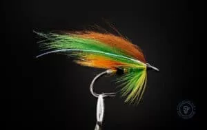 Green Highlander fly tied with a fox wing