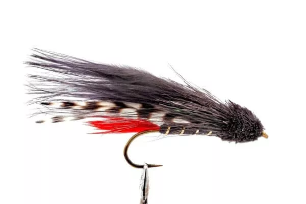 Black Marabou Muddler streamer fly