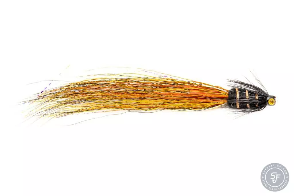 Snaelda tube fly in Willie Gunn colors