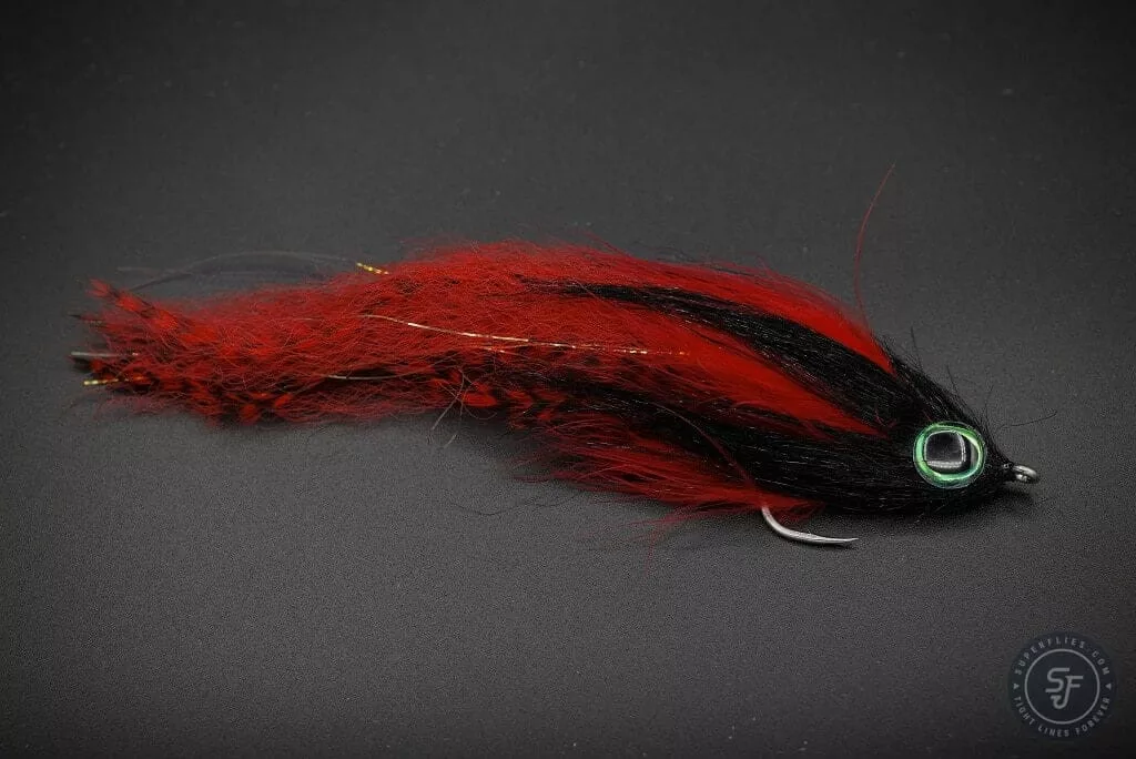 Red Brushy Fly, also great for giant trevally