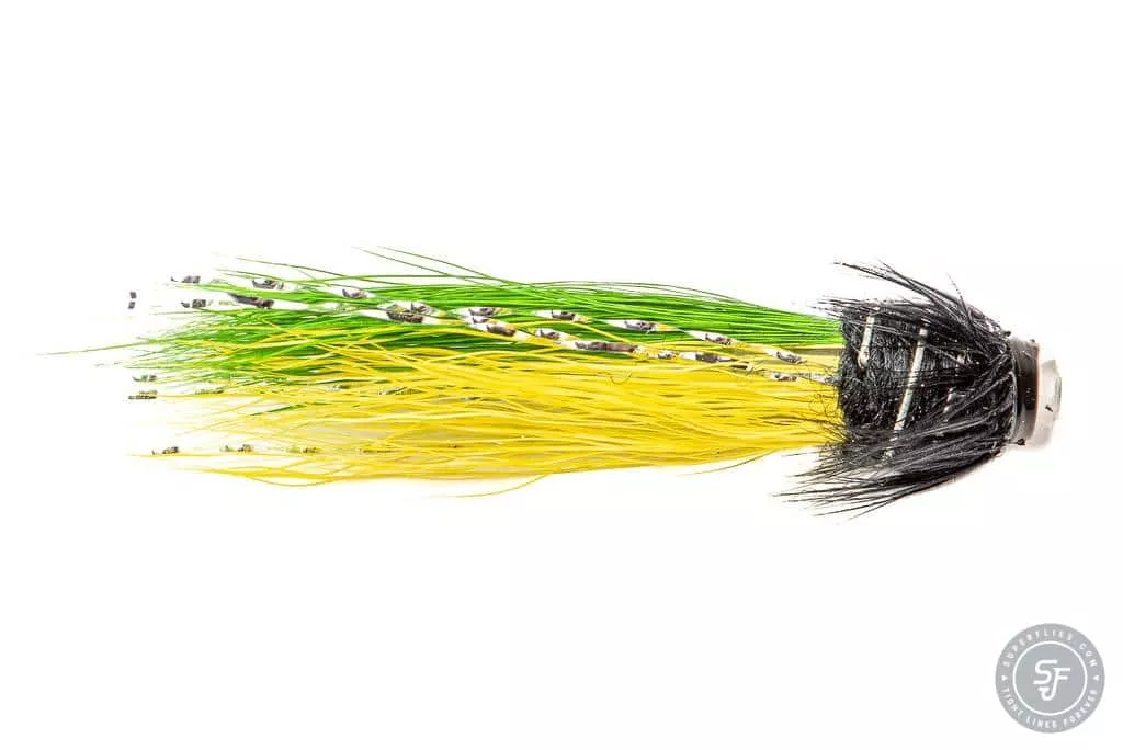 Snaelda Yellow Freen tube fly on tungsten tube