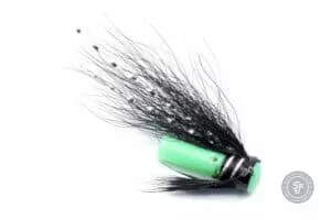 Green Butt riffling hitch fly