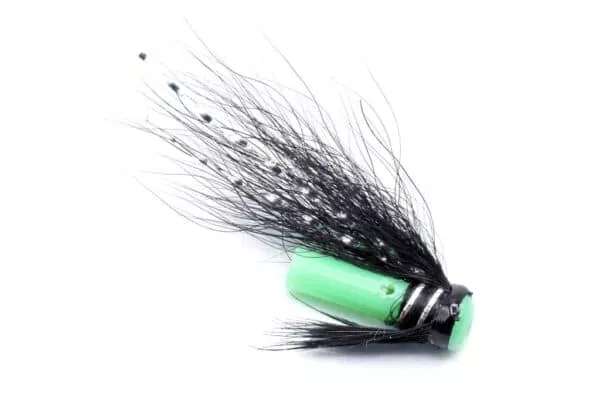 Green Butt riffling hitch fly