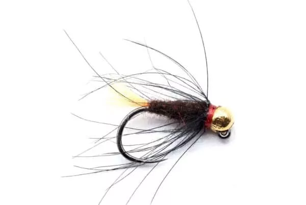 Black CDC Orange Tail Jig