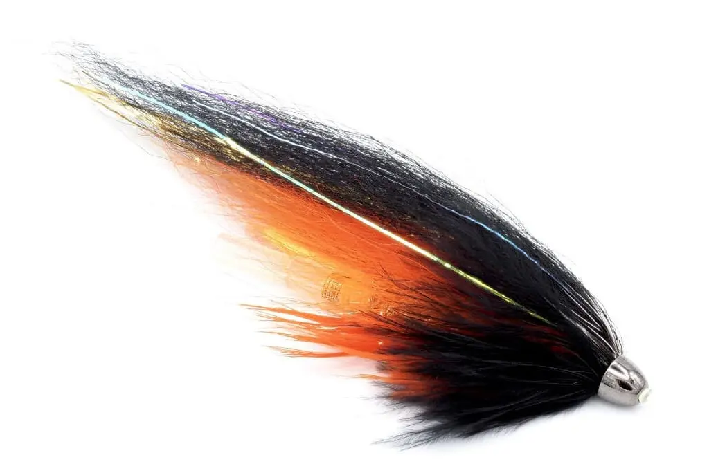 Black & Orange Templedog style fly for Torne salmon