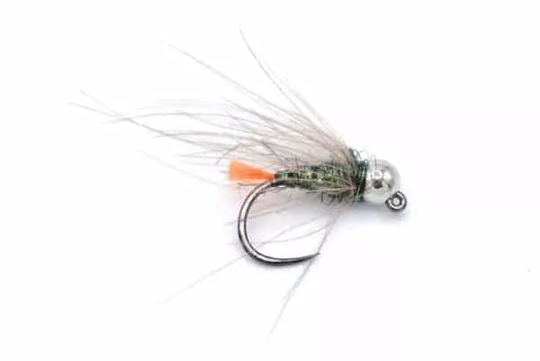 Orange Tag Silver Bead