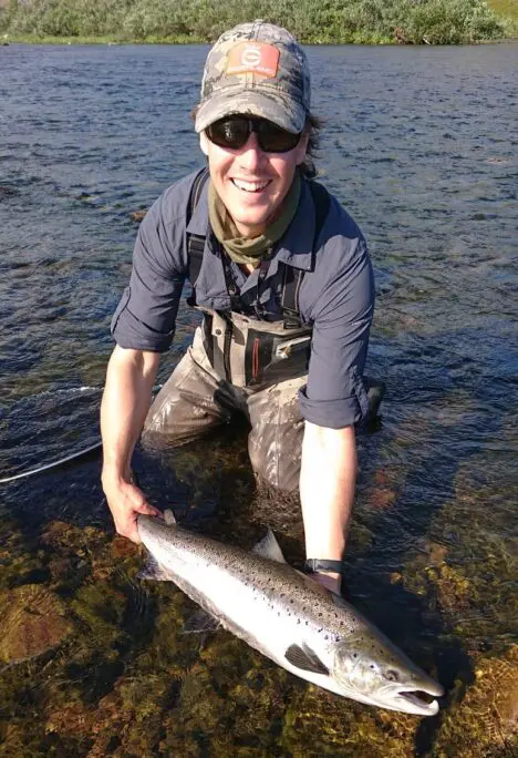 Norway salmon love dry flies in sunny conditions