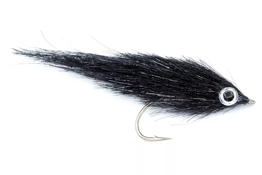 Fly Fishing Streamers - Meat Whistle Black - Streamer Fly for Your Fly Box  - Fly Fishing Flies for Fly Fishing Gifts