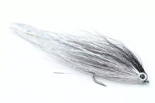 Hollow Deceiver pike fly in silver