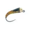 Glue Larva nymph fly with gold bead