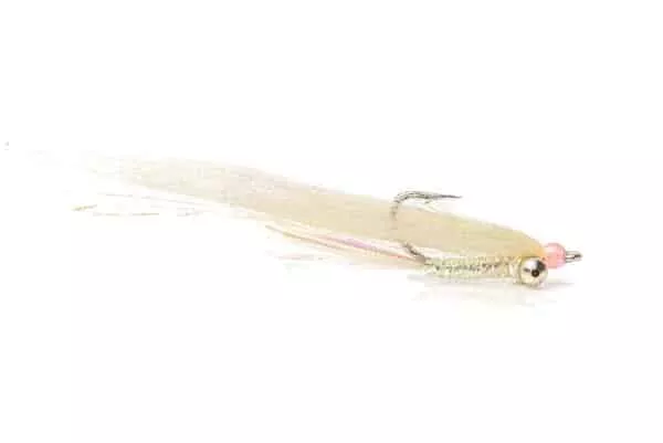 Gotcha bonefish fly in pearl color