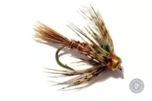 Pheasant tail soft hackle beadhead fly