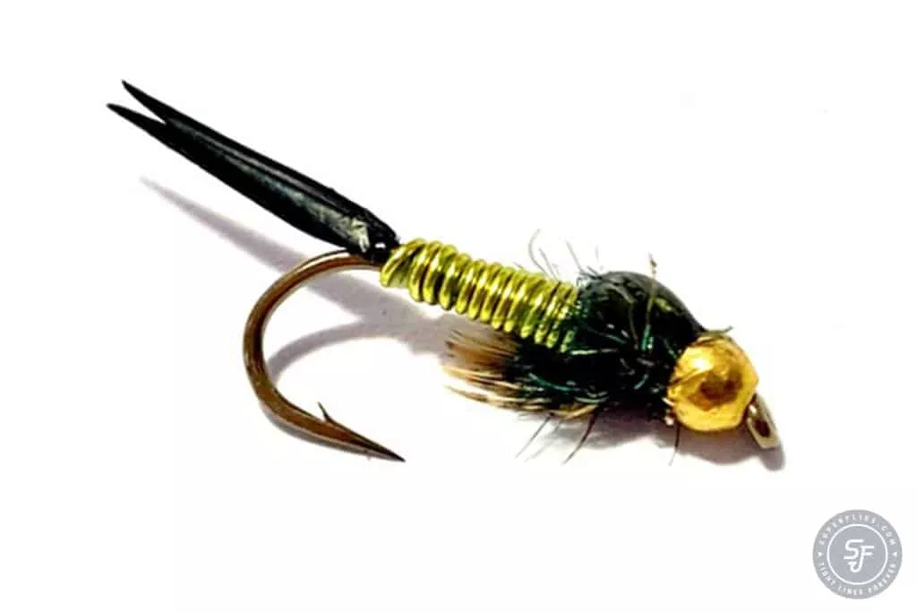 Copper John Chartreuse Beadhead Fly