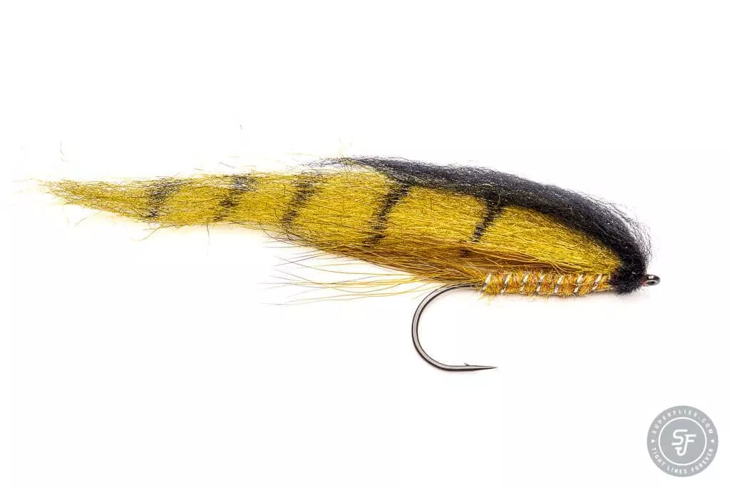 Tequeely Streamer Yellow,Discount Trout Flies,Streamer Trout Flies