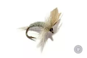 Blue Dun dry fly on strong hook