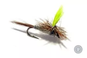 Parachute Adams hi-viz dry fly