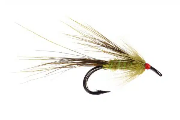 Green Sarvijaakko fly on double hook