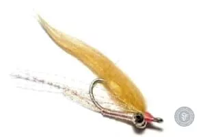 Gotcha saltwater fly in brown color