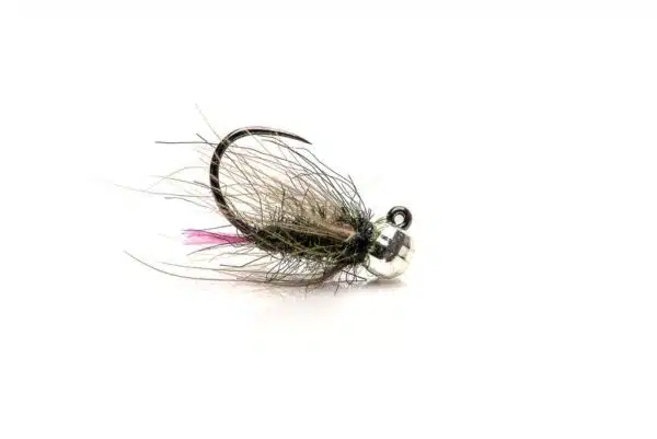 Pink Tag beadhead fly with silver disco bead