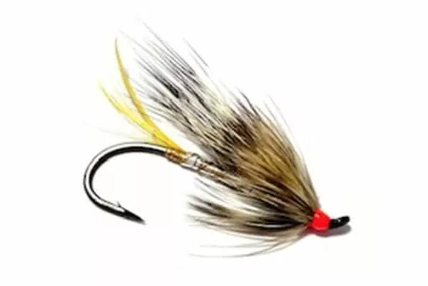 Silver Rat salmon fly on single hook