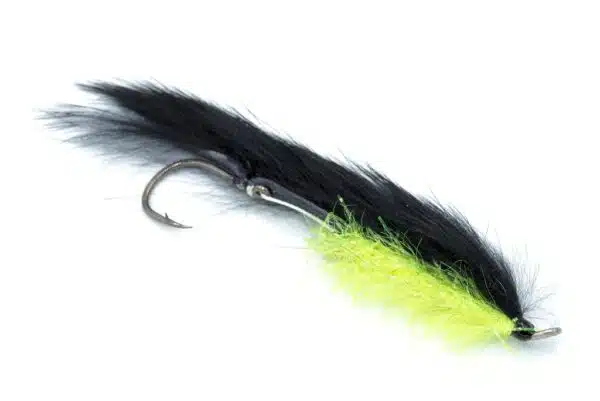 Rio Gradne LEech Fly in Black & Chartreuse