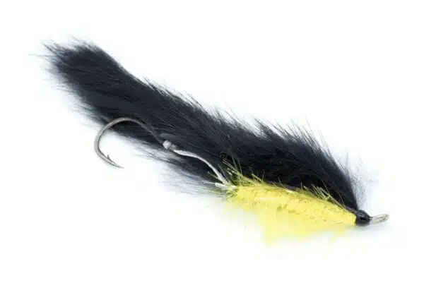 Rio Grande Leech fly in Black and Yellow