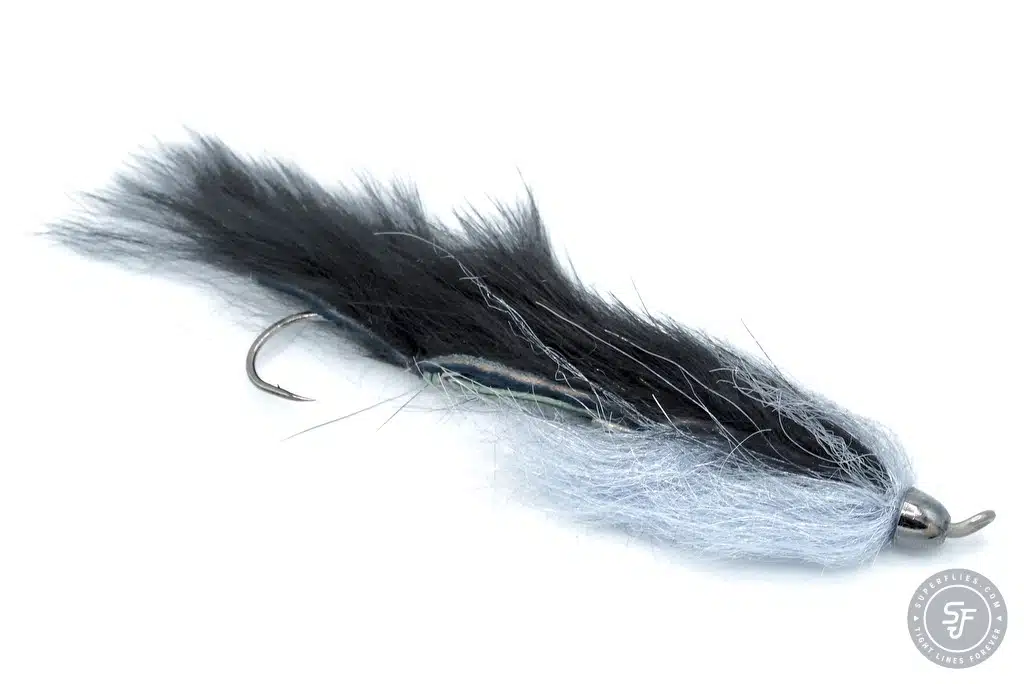 Rio Grande Leeach Conehead fly in Black and silver