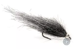 Supertinseli beadhead streamer fly in silver