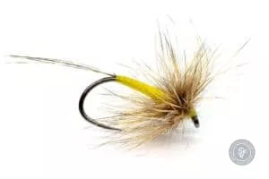 Yellow emerger fly