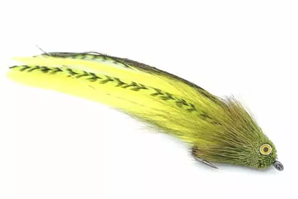 Andino Deceiver streamer fly in color Golden Dorado