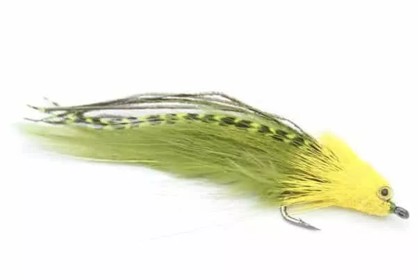 Andino Deceiver streamer fly in Golde Dorado color