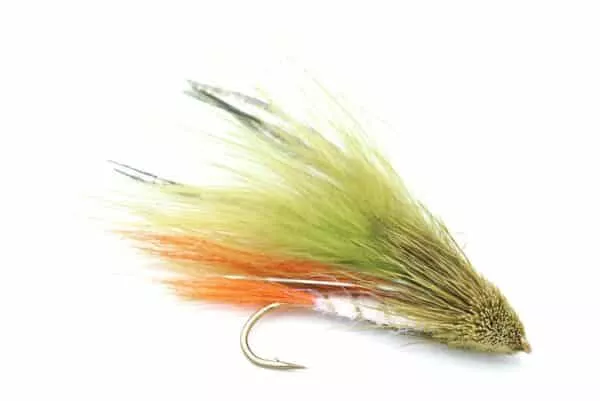 Marabou Muddler streamer fly in olive