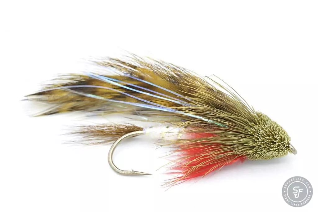 Spuddler Streamer fly in olive