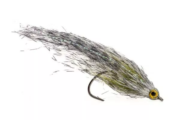 Cf Speckled Baitfish streamer fly in olive