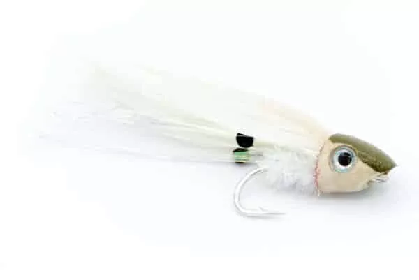 Pole Dancer topwater predator fly with olive head