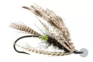 Green Butt Silver Hilton Salmon fly on single hook