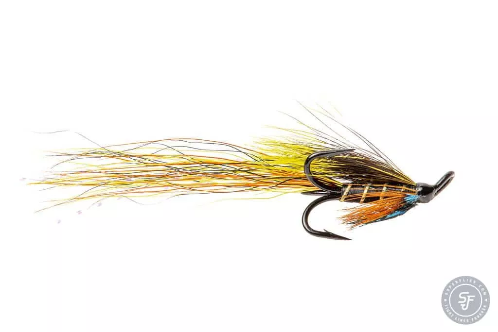 Munros Killer Longtail Salmon Fly in Black treble hook