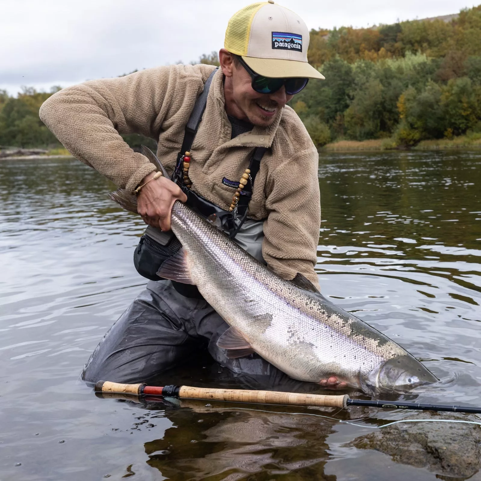 Salmon caught with one of Superflies' salmon flies