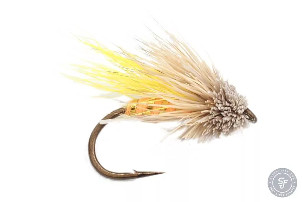 Orange Streaking Caddis Dryfly