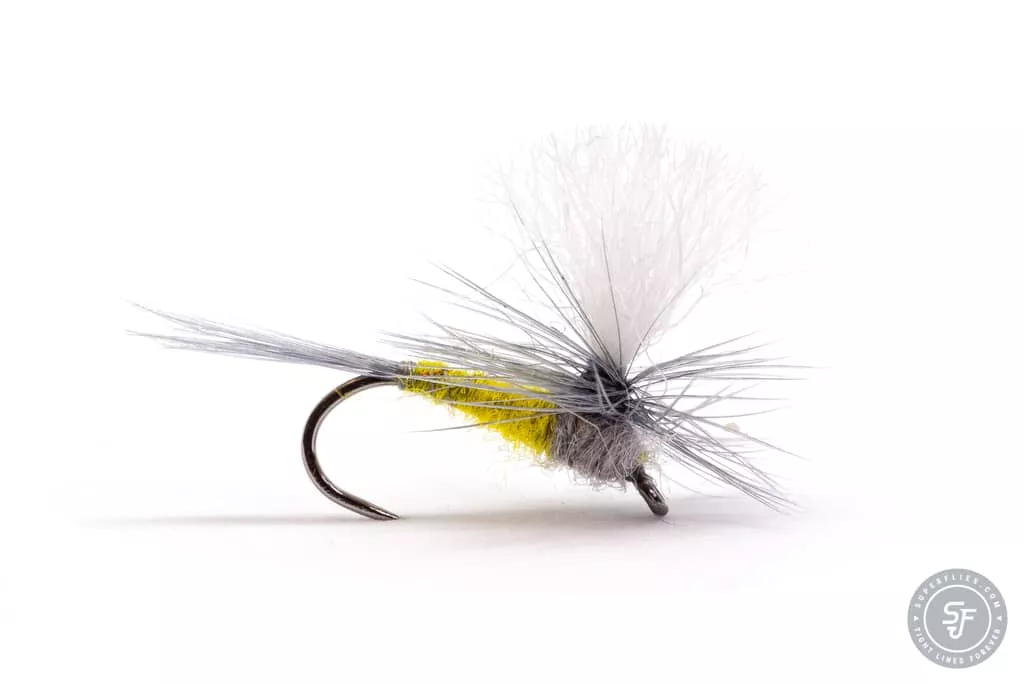 Parachute dryfly in Yellow