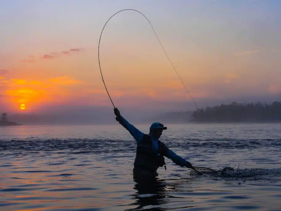 Trout fly fishing in Norway