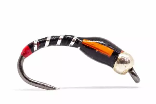 Buzzer Nymph in black with red butt