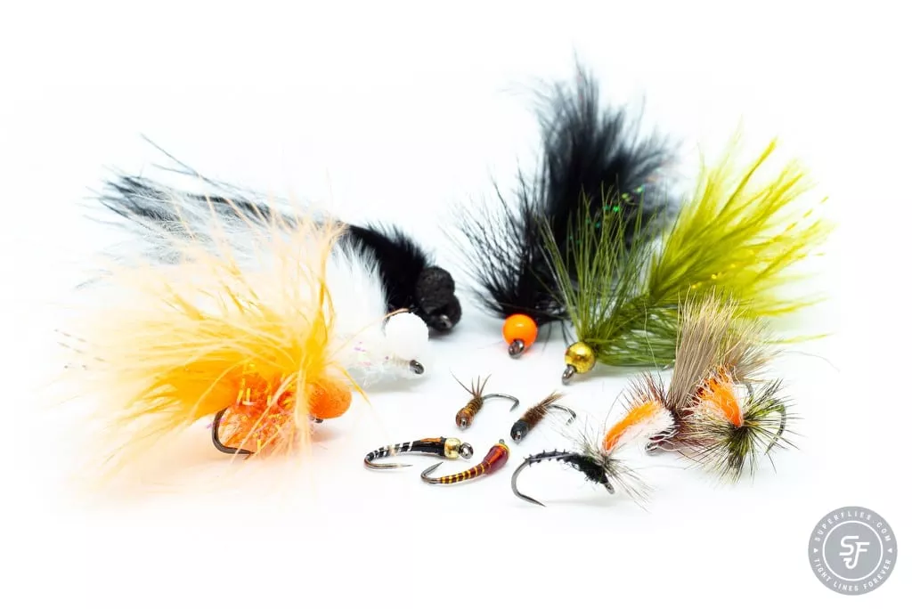 Selection of stillwater flies