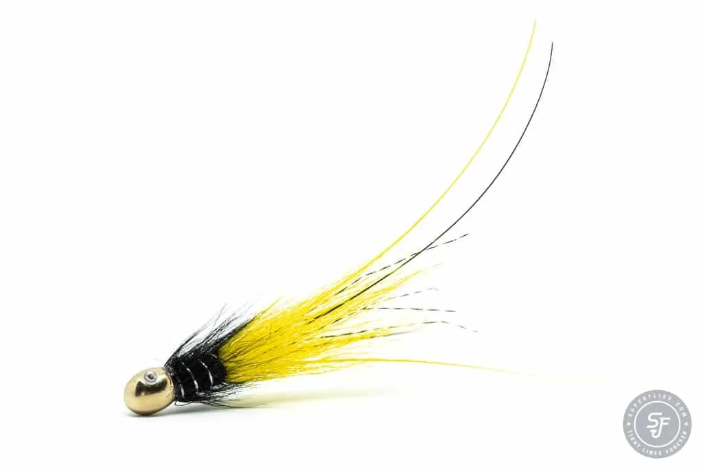 Kursk Salmon fly in Black and Yellow